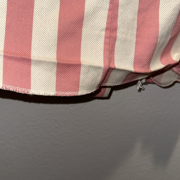 MIGUELINA *Chiara* pink ivory stripe double breasted blazer jacket XS - Picture 10 of 11